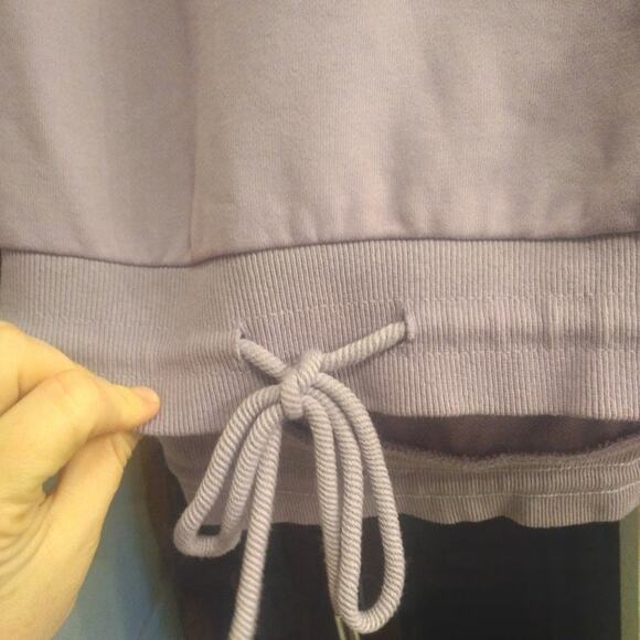 Oversized Drawstring Hem Cotton Sweatshirt and Lounger set Women’s Size Small - Picture 7 of 9